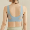 thumbnail image 6 of Lixiuxyad Strong Support Sports Bras for Women Women's Comfortable And Transparent Shoulder Strap Cordless Backless Spongeless With Convertible Shoulder Straps, 6 of 6