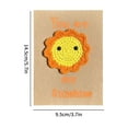 thumbnail image 3 of Fall Decorations Creative Crochet Greeting Card 2025 New Handmade Cute Knitting Crochet Greeting Cards Knitted Card For Mother's Day And Birthdays, 3 of 3
