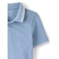 thumbnail image 2 of The Children's Place Boys Short Sleeve Tipped Solid Pique Polo, Sizes XS-XXL, 2 of 3
