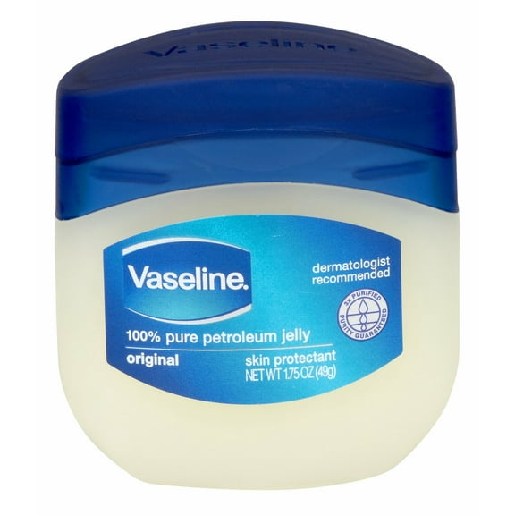 Vaseline 100% Pure Petroleum Jelly Original Skin Protectant, 1.75oz, 24-Pack