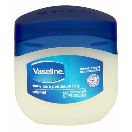 Vaseline 100% Pure Petroleum Jelly Original Skin Protectant, 1.75oz, 12-Pack