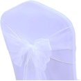 thumbnail image 2 of Jinsinto 25pcs Chair Cover Bows Ribbon Bows 17 X 275cm (not Include Chair Covers) white, 2 of 5