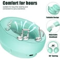 thumbnail image 4 of Bluetooth Headphones Over Ear, 65H Playtime and 6 EQ Music Modes Wireless Headphones with Microphone (White), 4 of 7