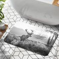 thumbnail image 6 of 1pc Deer in Monochrome Landscape Bathroom Rug Bathroom Decor and Qccessories- Durable,Anti Slip,And Quick Drying,Suitable For Indoor/outdoor Use - Perfect For Bathrooms,Bedrooms,Kitchens, 6 of 9