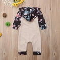 thumbnail image 4 of Baby Girl Clothes Big Little Sister Matching Outfits Infant Newborn Long Sleeve Hoodie Romper Overall Floral Jumpsuit Fall Winter Clothes, 4 of 8