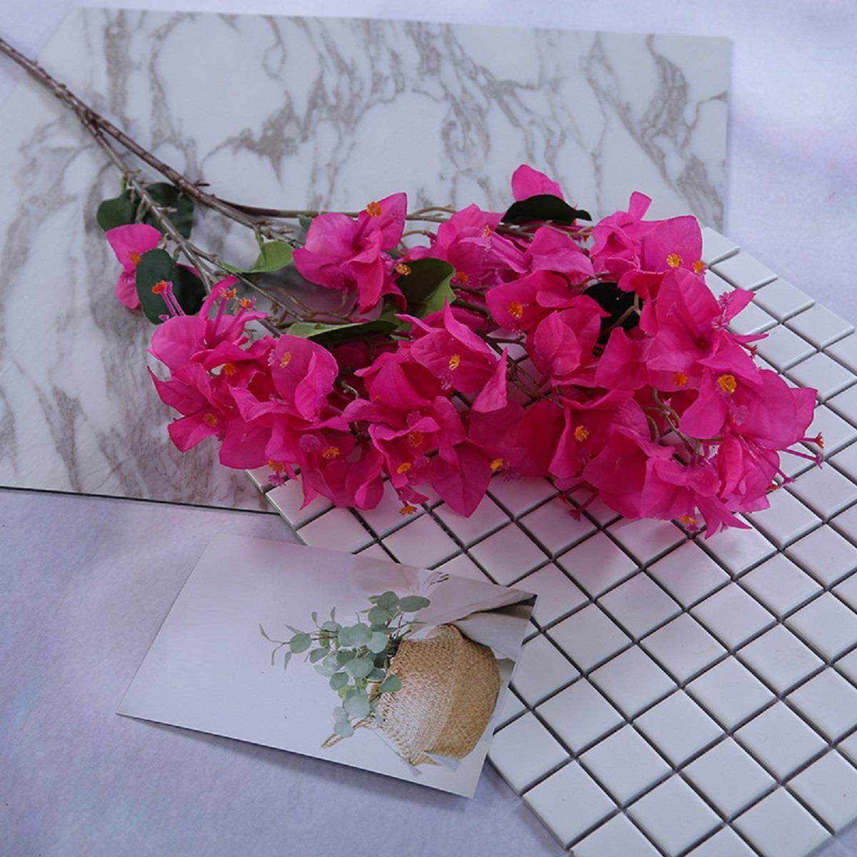 Artificial Plum Blossom Fake Long Stem Plastic Flowers Tall Fake Indoor