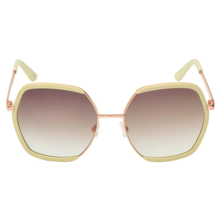 Nanette Lepore Women's NN382 Metal UV400 Protective Geometric