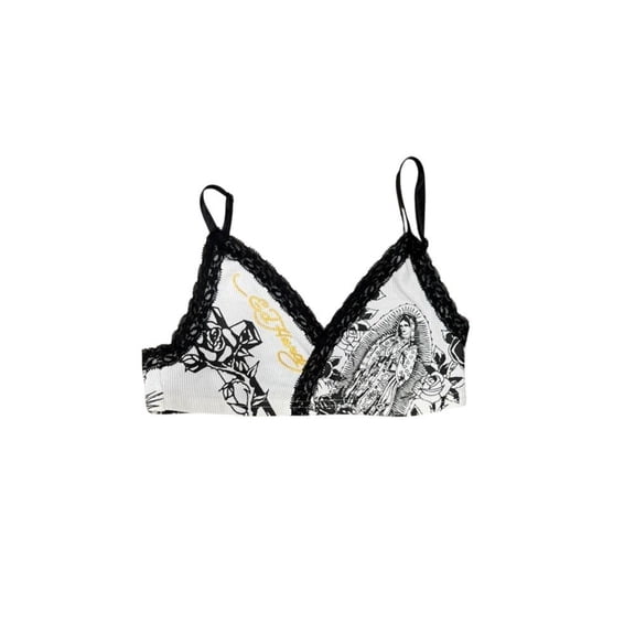 Ed Hardy Mary Bralette Top - EHW0014-2 (White, XS)