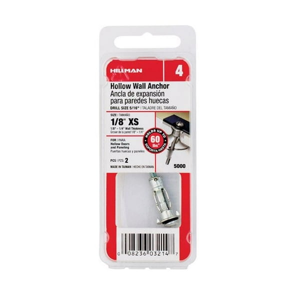 ACEDS  0.125 in. Hollow Wall Anchor - Extra Small - Card of 2- pack of 10