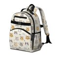 thumbnail image 2 of Cat Head and Dog Paw Print Cute School Backpack Bag for School with Padded Back and Adjustable Shoulder Straps 15.25"x11.5"x5.25", 2 of 5