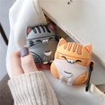 thumbnail image 2 of Funda para auriculares ELVRLA AirPods 4, diseño de gatos, suave funda de TPU, 2 of 7