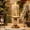 Santa Claus, variant on Santa Claus Flameless Candle Lamp, Christmas Home Decor, Christmas Decorative Light, [11.4in] Flameless Candle Lamp, Built-in Christmas Music And Automatic Rotating Snowflake, Christmas Gift.