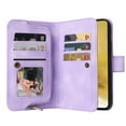 thumbnail image 5 of for Samsung Galaxy S23 Plus Wallet Case, [Card Slots] PU Leather ID Credit Holder Folio Flip Kickstand Magnetic Clasp Phone Cover & Lanyard & Shoulder Strap for Galaxy S23 Plus 6.6 inch, Purple, 5 of 10