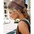 thumbnail image 2 of AWAYTR Cotton Floral Hair Scarf - 2PCS Hair Scarves and Bandanas for Women Triangle Kerchief for Girls, 2 of 7