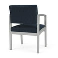 thumbnail image 5 of Lesro Lenox Steel Fabric Guest Waiting Room Guest Chair in Silver/Adler Midnight Sky Blue, 5 of 5