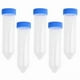 thumbnail image 1 of 10pcs 50ml Tubo de centrífuga de cilindro de plástico Prueba de laboratorio 12x2.6cm, 1 of 9