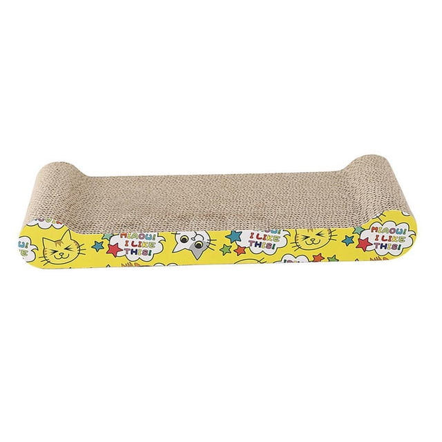 Rascadores para gatos de cartón, almohadilla para rascar para gatos, almohadilla para rascar grande y ancha Hueso 44x205x55cm