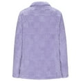 thumbnail image 4 of Atogsazn Womens Sherpa Zip Up Jacket Casual Fuzzy Fleece Long Sleeve Coat Soft Winter Warm Tops Clothing Purple XXL Fashion, 4 of 7
