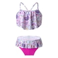 thumbnail image 1 of iEFiEL 2Pcs Girls Bikini Suit Spaghetti Straps Tube Top with Bottom Set Swimwear Beach Bathing Suit,Sizes 2T-10 Colorful 8, 1 of 7