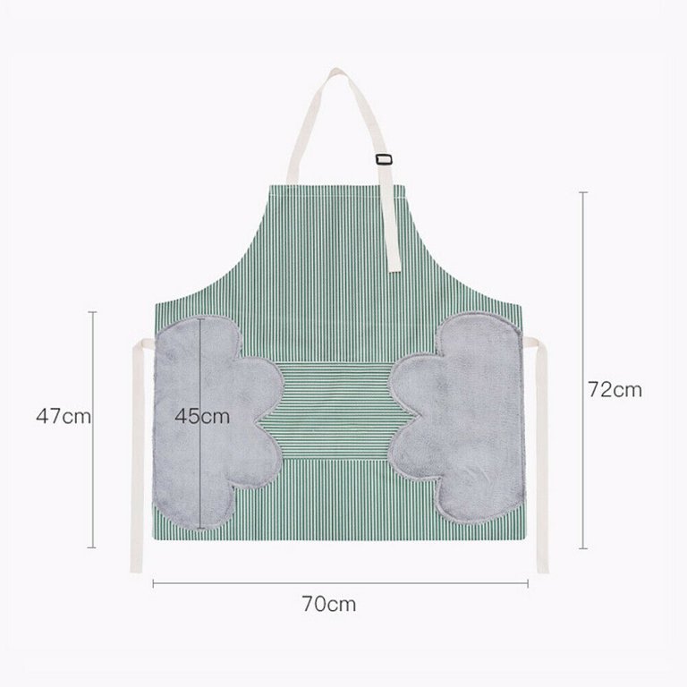 Yesbay Kitchen Apron Plaid Pattern Sleeveless Breathable Oil-proof Cotton  Linen Front Pocket Bib Apron Kitchen Supplies