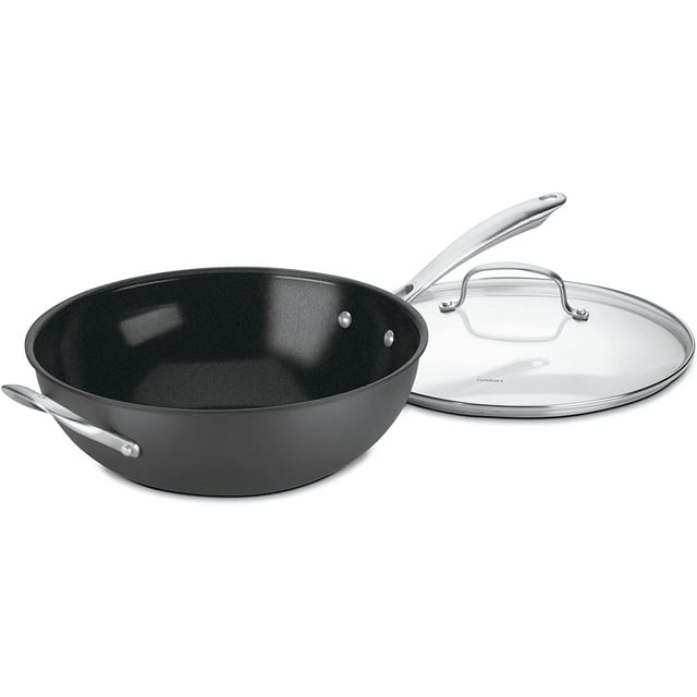 Stir-Fry Wok Cuisinart GG26-30H GreenGourmet de 30 cm con cubierta de cristal