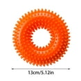thumbnail image 2 of Durable TPR Dog Chew Toy Spiky Ring for Aggressive Chewers Interactive Teething Puppy Toys Indoor Outdoor Pet Supplies, 2 of 5