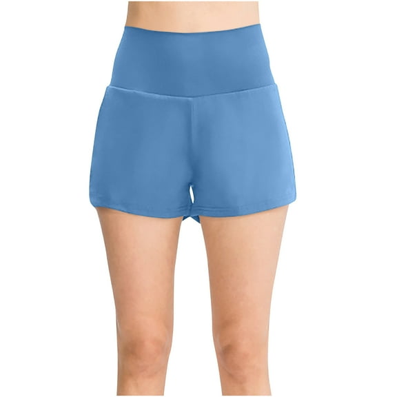Running Shorts For Women Dgankt Women's Sports Shorts Running Workout Fitness Short Quick Dry Solid Color Fitness Shorts