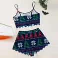 thumbnail image 3 of Christmas Pjs For Women Two Piece Satin Pjs Womens Shorts Pajamas Set Cami Top Womens Lounge Sets Women'S Nightgowns, 3 of 4