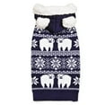 thumbnail image 5 of Zack & Zoey Acrylic Polar Bear Dog Sweater, Blue, L, 5 of 7