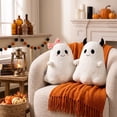 thumbnail image 5 of Ghost with Bow Plush Throw Pillow Soft Stuffed Halloween Decorative Cushion for Couch Sofa Bed Living Room, 5 of 7