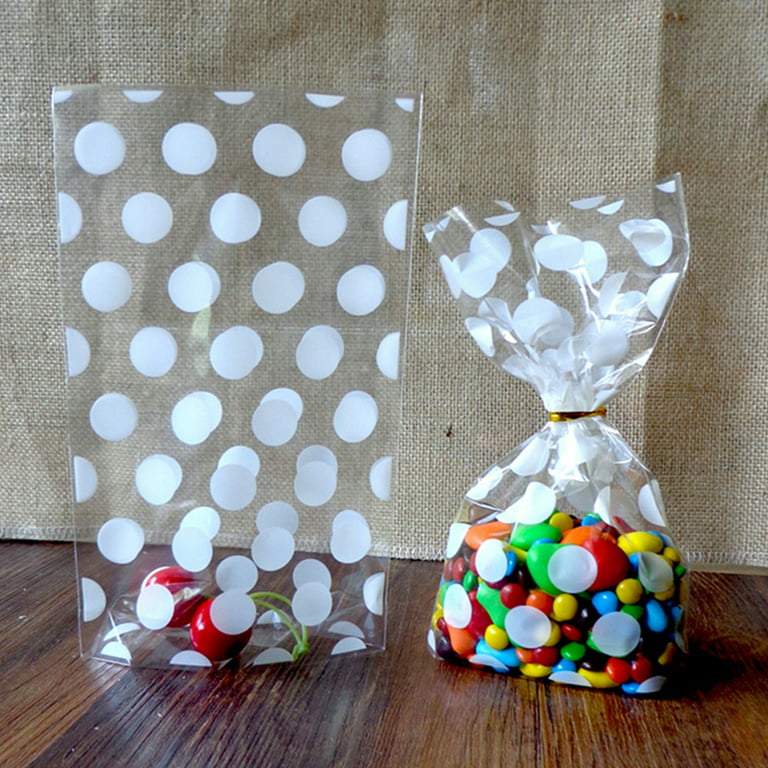 100pcs Snowflake Patterned Packaging Bags For Diy Candy & Baking Packaging