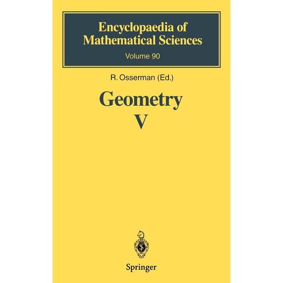 Encyclopaedia of Mathematical Sciences Geometry V: Minimal Surfaces, Book 90, (Hardcover)