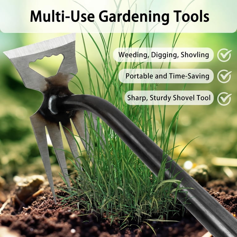 Naishier Weed Puller Tool, 6-Teeth Design photo 2