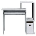 thumbnail image 2 of ACME Lyphre Computer Desk in Antique White and Black, 2 of 6