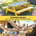 thumbnail image 6 of Sunflowers Table Cloths for 8 Foot Rectangle Tables, Yellow Summer Botanical Elegant Flowers Patio Waterproof Elastic Fitted Tablecloths, Washable Rectangular Table Cover for Camping, 6 of 8