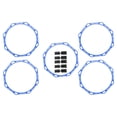 thumbnail image 2 of DYNWAVECA 5 Pieces Agility s 19.69inch Physical Training Multipurpose Portable Outdoor Exercise s for Kids Adults Rugby Blue, 2 of 10