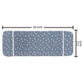 thumbnail image 2 of Leaves Microwave Oven Cover, Branches over Denim Background Contemporary Fashion Nature Mix Art Deco, Water Resistant Organizer with Pockets for Kitchen, 36" x 12", Pale Blue Slate, by Ambesonne, 2 of 4