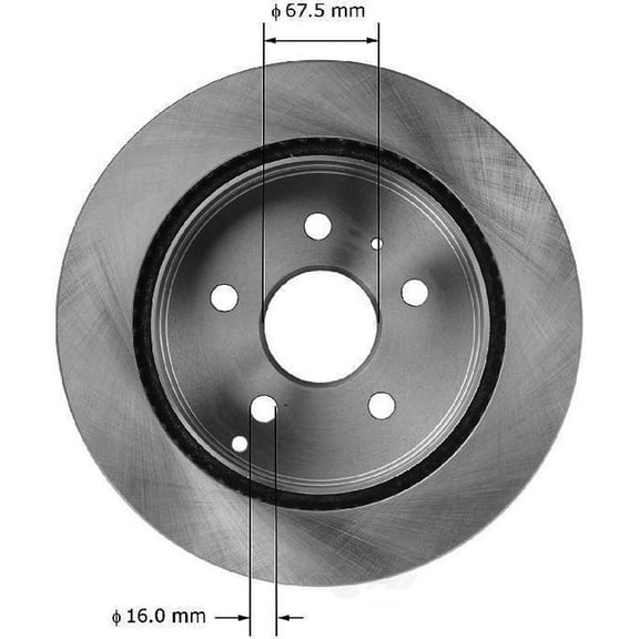 Disc Brake Rotor Fits select: 2010-2017 CHEVROLET EQUINOX, 2010-2017 GMC TERRAIN