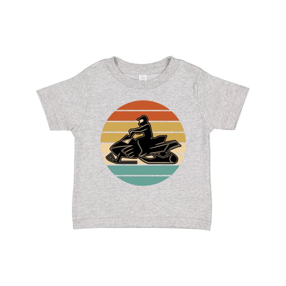Inktastic Snowmobile Retro Sunset Boys or Girls Toddler T-Shirt