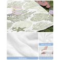 thumbnail image 6 of Coastal Sage Green Beach Towels Oversized Super Absorbent, Ocean Coral Starfish Shell Modern Lightweight Bath Towel Quick Dry Sets For Bathroom/Pool/Rv Camping/Beach Play/Gym Room/Picnic 23"x47", 6 of 8