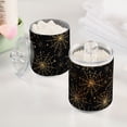 thumbnail image 5 of Gold Araneid Net Translucent Plastic Cans Storage Canisters with Lid Set of 2, 5 of 7