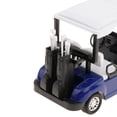 thumbnail image 4 of Modelo de carrito de golf de metal fundido a presión: vehículo de juguete a escala 20 (blanco, rojo, azul) , Azul, tal como se describe, 4 of 9