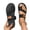 Black, variant on Toe Loop Slide Sandals for Women, Women's Breathable Hollow Mesh Slide Sandals, Women Comfortable Orthopaedic Slippers, Summer Mesh Flats Beach Sandals Mules, Black 8