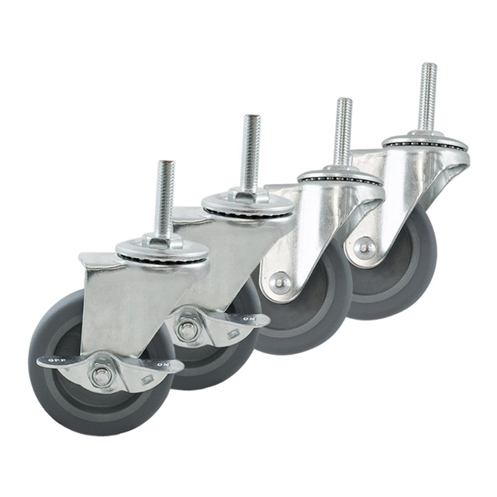 Houseables Caster Wheels, Casters, Set of 4, 3 Inch 