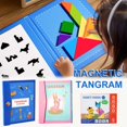 thumbnail image 2 of Magnetic Wooden Tangram Block Puzzle Game For Kids Activities, 2 of 8