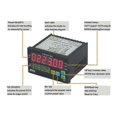 thumbnail image 4 of Mypin FH8-6CRRB Dual Display Digital Counter 6 Digits Light-Emitting Diode AC/DC Length Meter Black, 4 of 5