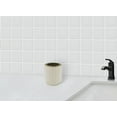 thumbnail image 3 of Beautiful by Drew Barrymore Ceramic Toothbrush Holder, Off White, 3 of 13
