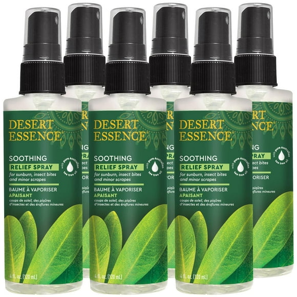 Pack de 6 Sprays Desert Essence Verde Claro Alivio 4 fl oz