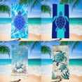 thumbnail image 3 of Turtle Pattern Beach Towel, Microfiber Absorbent Bath Towel, Quick-drying Double-sided Velvet Beach Towel-HAPDEN, 3 of 4