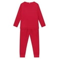 thumbnail image 3 of Renewold Thermal Pajama Set for Boys Soft Gingerbread Man Long Sleeve Tee Sweatpants 2PCS Casual Christmas Lounge Wear Jogger Walking Home Life Sleepwear Size 5-6, 3 of 5
